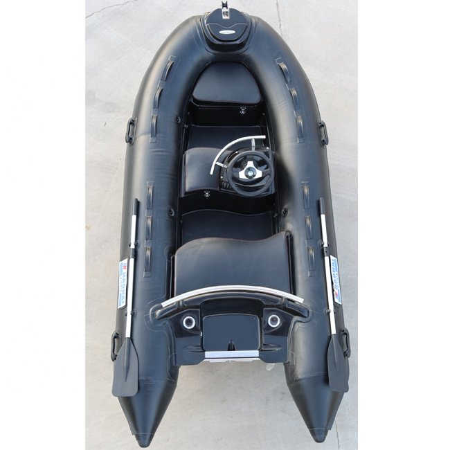High Speed 3.3m 10.8ft Jet Ski RIB Fiberglass Hull Inflatable Boat for Sale Double Outboard Sport Fishing Boat