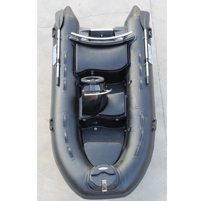 High Speed 3.3m 10.8ft Jet Ski RIB Fiberglass Hull Inflatable Boat for Sale Double Outboard Sport Fishing Boat