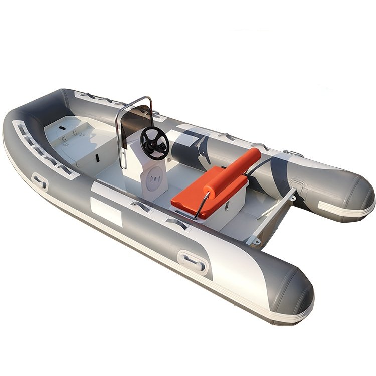 Inflatable Orca Hypalon PVC RIB Sport Yacht 390 Aluminum Hypalon Rowing Boat With Outboard Engine