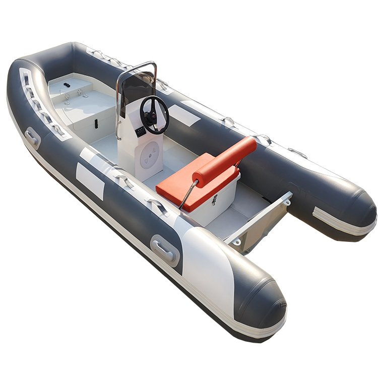 Inflatable Orca Hypalon PVC RIB Sport Yacht 390 Aluminum Hypalon Rowing Boat With Outboard Engine