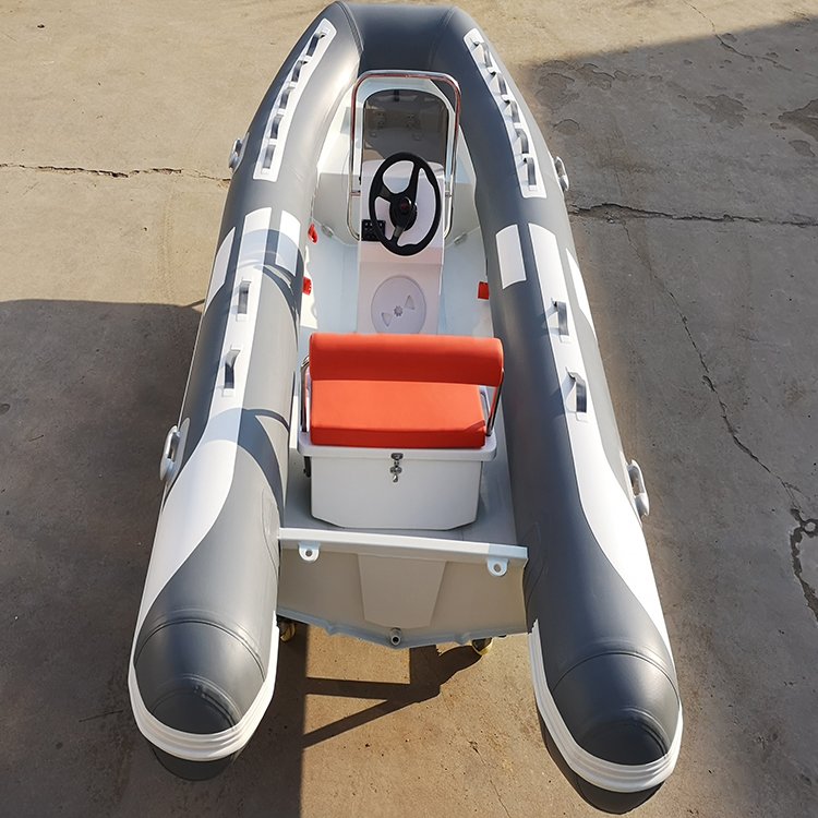 Inflatable Orca Hypalon PVC RIB Sport Yacht 390 Aluminum Hypalon Rowing Boat With Outboard Engine