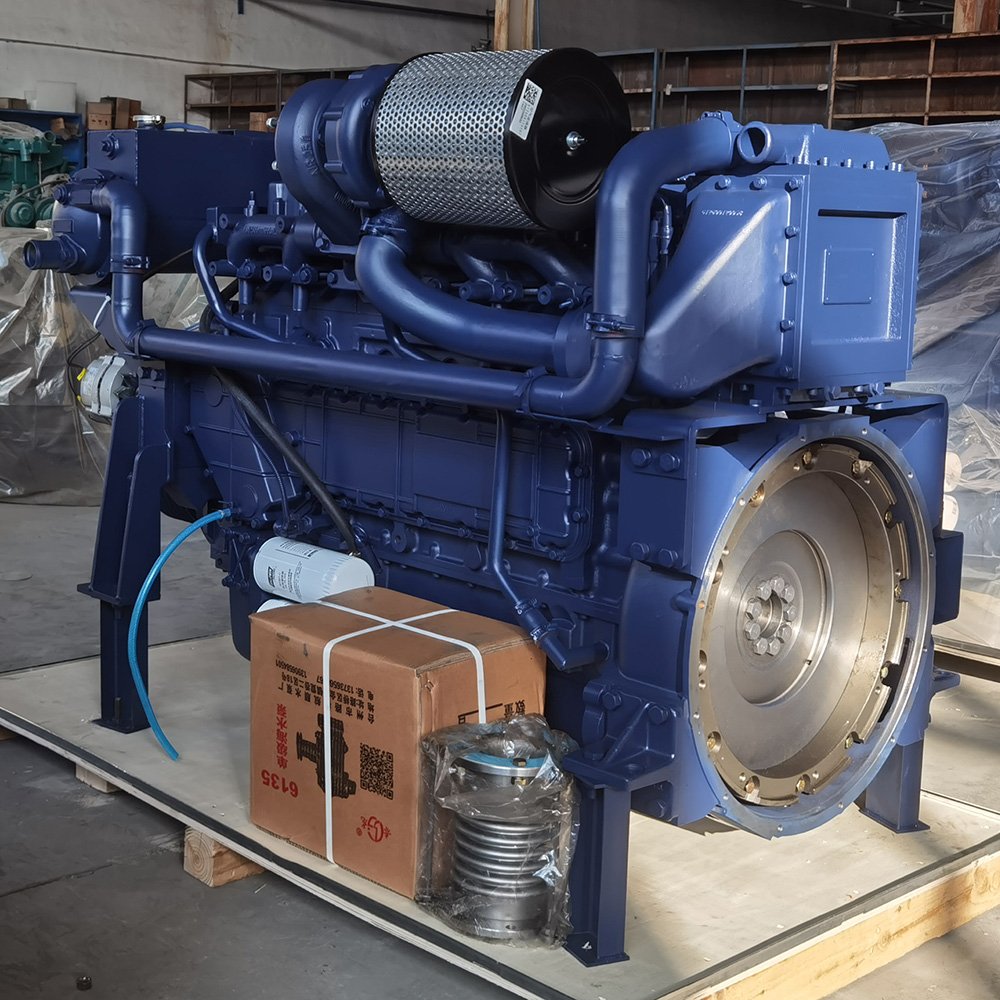 350HP Water Cooled 6 Cylinders Marine Diesel Boat Engine with Gearbox for Main Propulsion