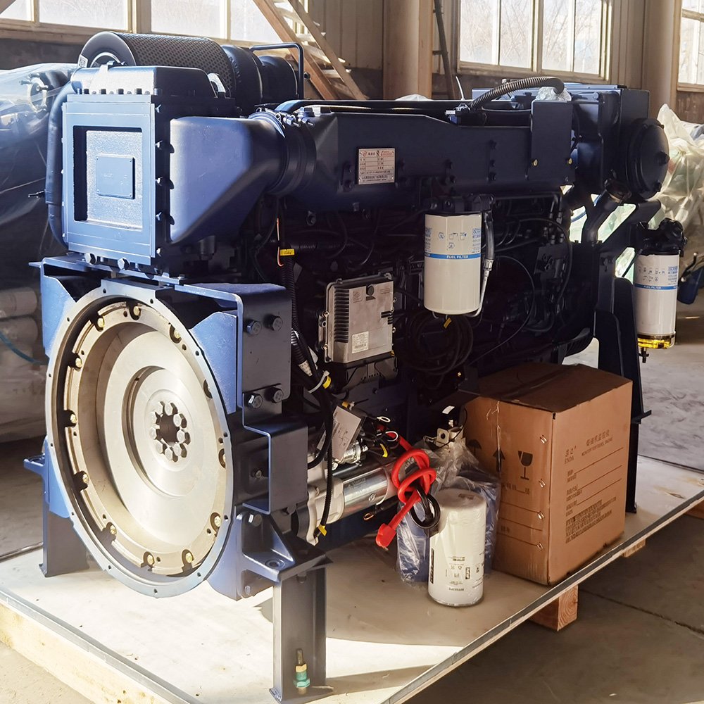350HP Water Cooled 6 Cylinders Marine Diesel Boat Engine with Gearbox for Main Propulsion