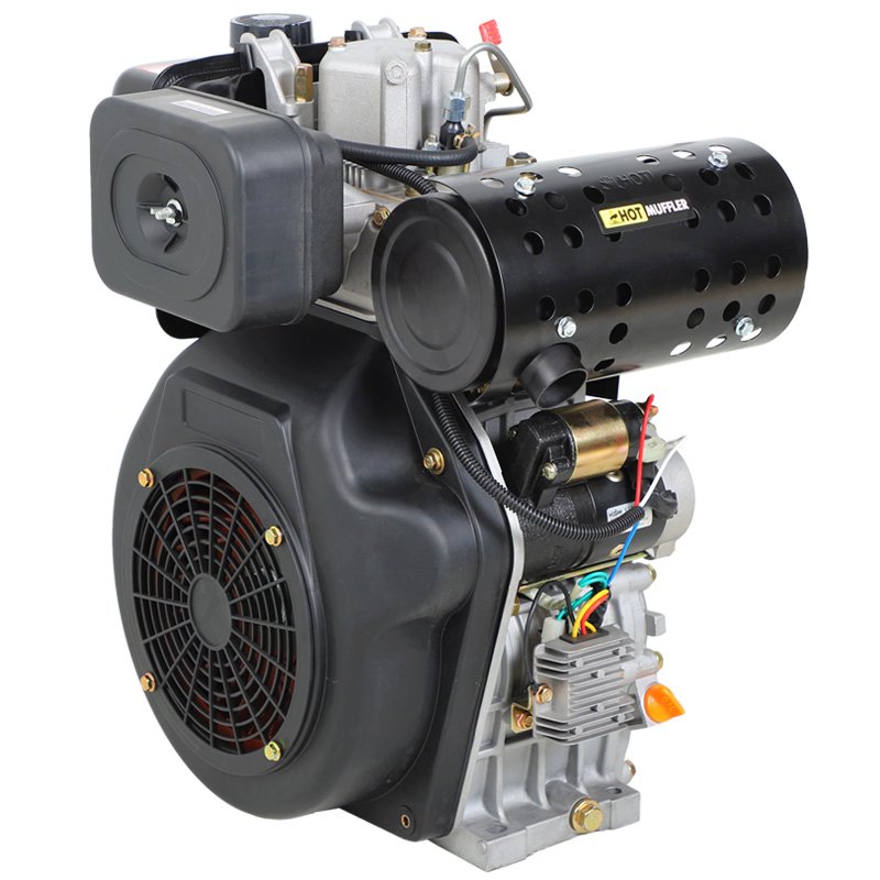 1100F Electric Start 16HP Single Cylinder Air-Cooled Diesel Engine Power Gearbox Industrial Use Boat Construction Machinery