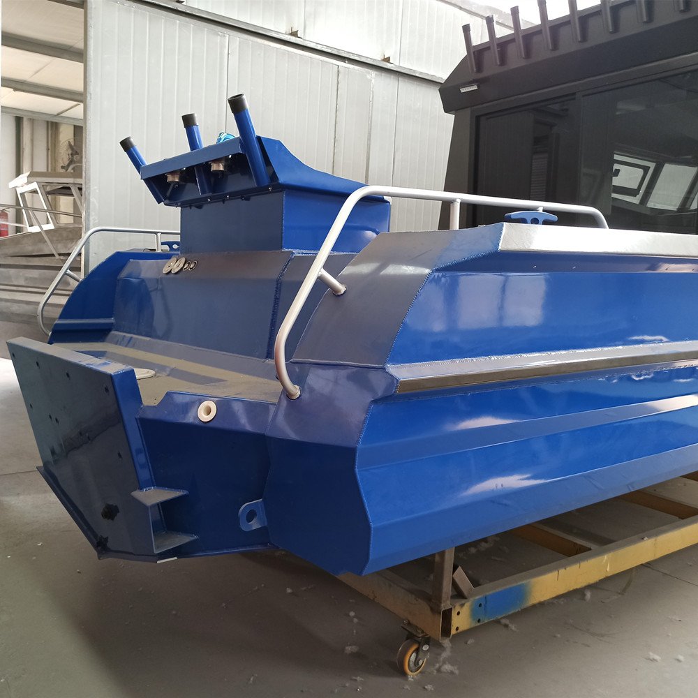 7.6m Offshore Aluminum Alloy Welded Fishing Power Boat 750 ForeRacked 24.5 ft Marine Standard Engine Combo Water Rowing Boat