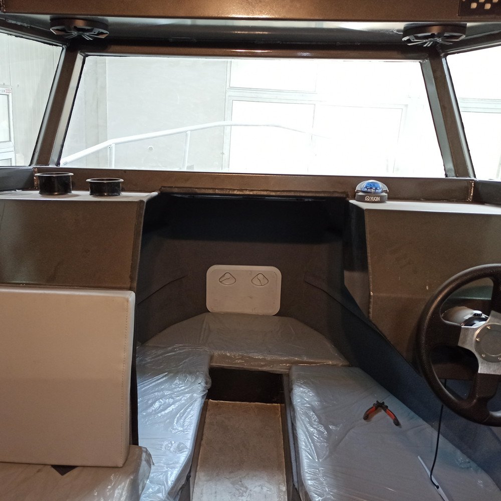 7.6m Offshore Aluminum Alloy Welded Fishing Power Boat 750 ForeRacked 24.5 ft Marine Standard Engine Combo Water Rowing Boat