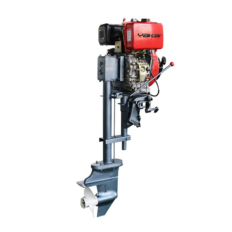 New 10HP Single Cylinder 4-Stroke Air Cooled Diesel Marine Outboard Boat Motor with Electric Start System