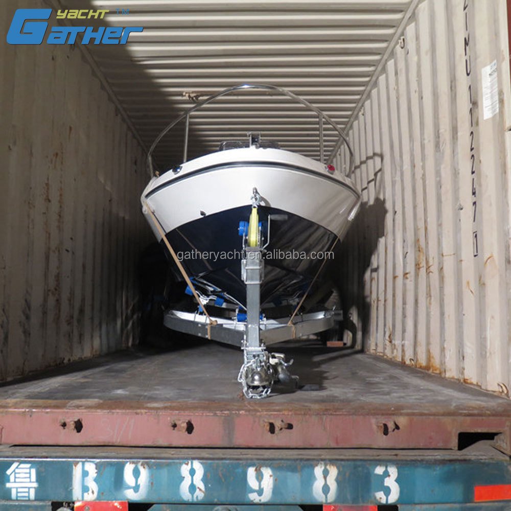 Gather Factory 5m Fishing Boat China Hot Sale Fiberglass Boat for Sale