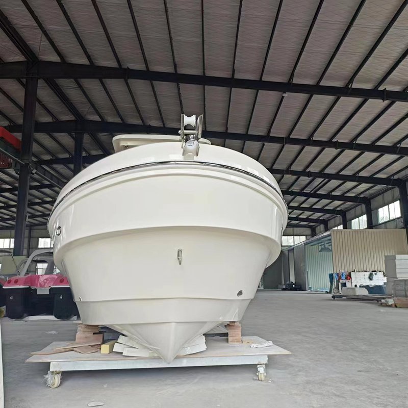 Chinese Factory Center Console Fishing Boat 23ft Fiberglass Hull Deep V Boat with Engine