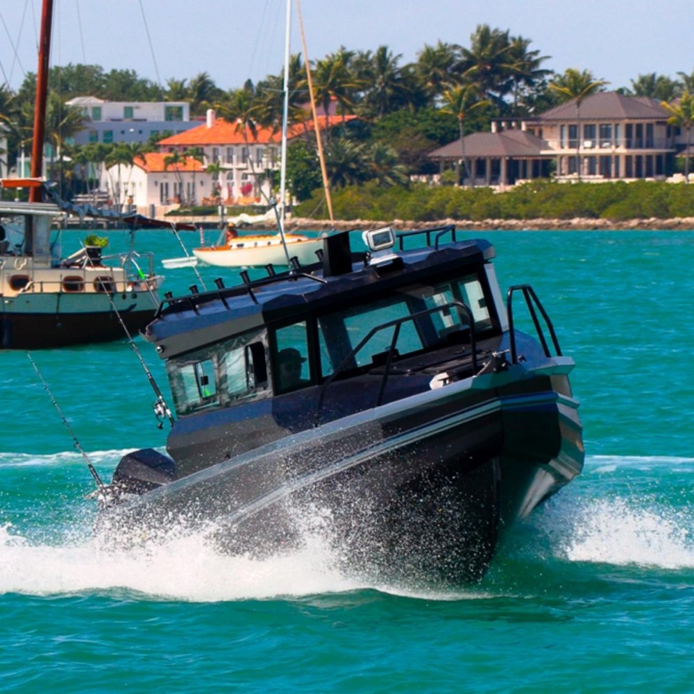 New Deep V 7.5m Cabin Cruiser Speed Boat Aluminium Ocean Fishing Boat Without Motor for Sale