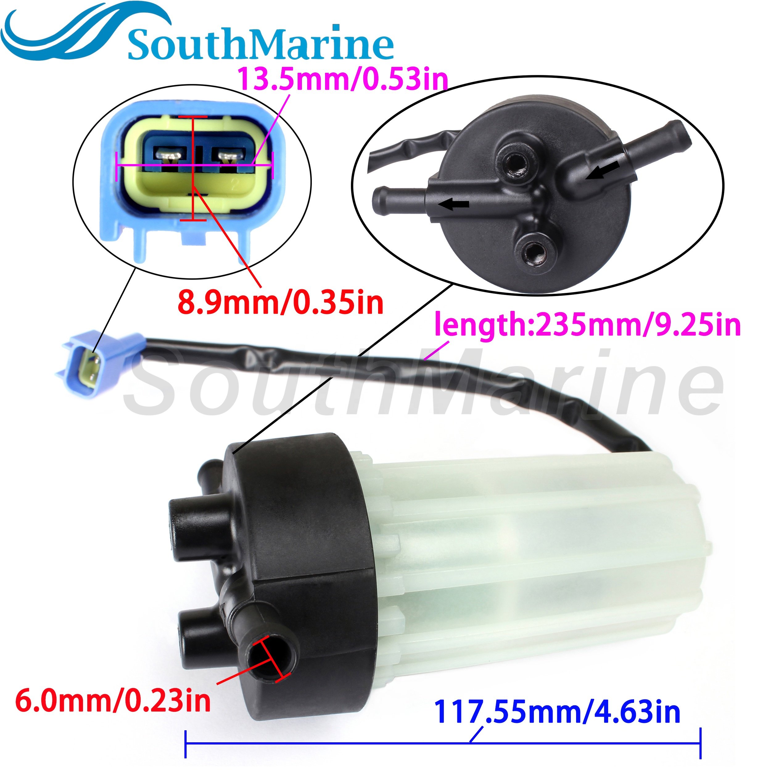 Boat Engine 6P3-24560-03 00 02 22 23 Fuel Filter Assembly for Yamaha F150 F175 F200 F225 F250 F300 F350 150HP-350HP