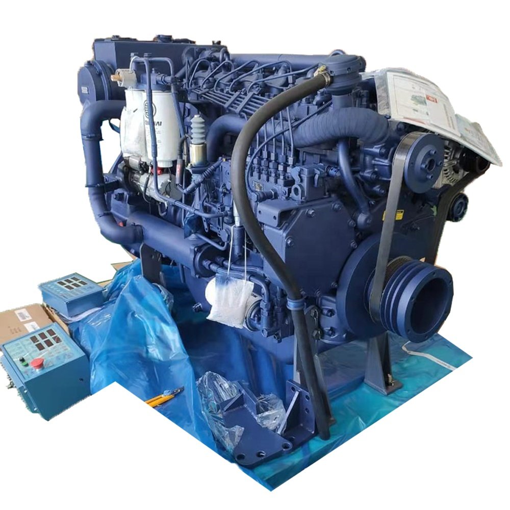 WEICHAI WD10 Marine diesel Engine 326hp 2100rpm Boat Engine for Ship in Stock 4 Stroke Marine Engine
