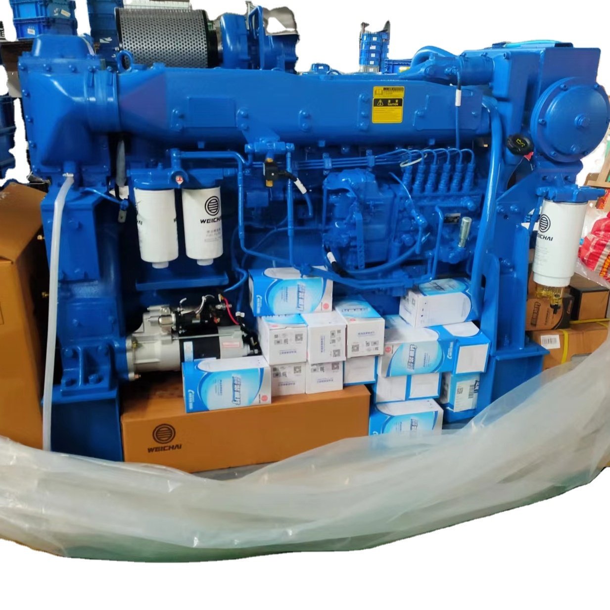 WEICHAI WD10 Marine diesel Engine 326hp 2100rpm Boat Engine for Ship in Stock 4 Stroke Marine Engine