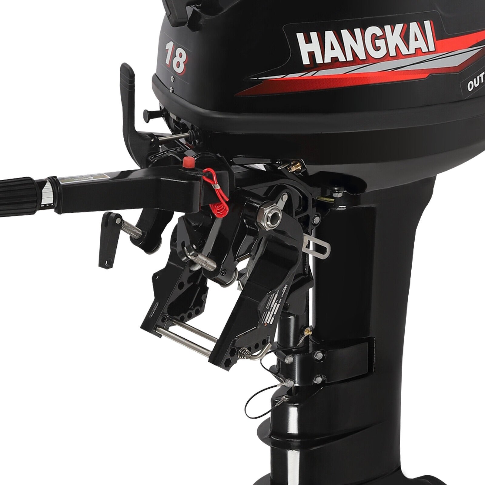 BIG SALE! 2-Stroke 18HP Outboard Motor Boat Engine Long Shaft for Fishing Boat 13.2KW 246cc Water Cooling System CDI Heavy Duty