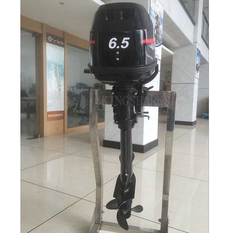 Hangkai Boat Engine 4 Stroke 6.5HP Outboard Motor High Quality Inflatable Catamaran Boat 6.5 hp 4 Stroke Outboard Motors