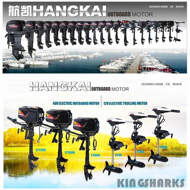 Hangkai Boat Engine 4 Stroke 6.5HP Outboard Motor High Quality Inflatable Catamaran Boat 6.5 hp 4 Stroke Outboard Motors