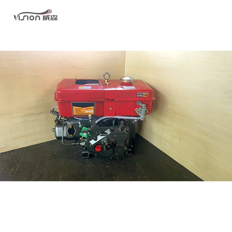 VISION R175 4HP Horizontal 4 Stroke Water Cooled Single Cylinder diesel Outboard Motor Boat Engine