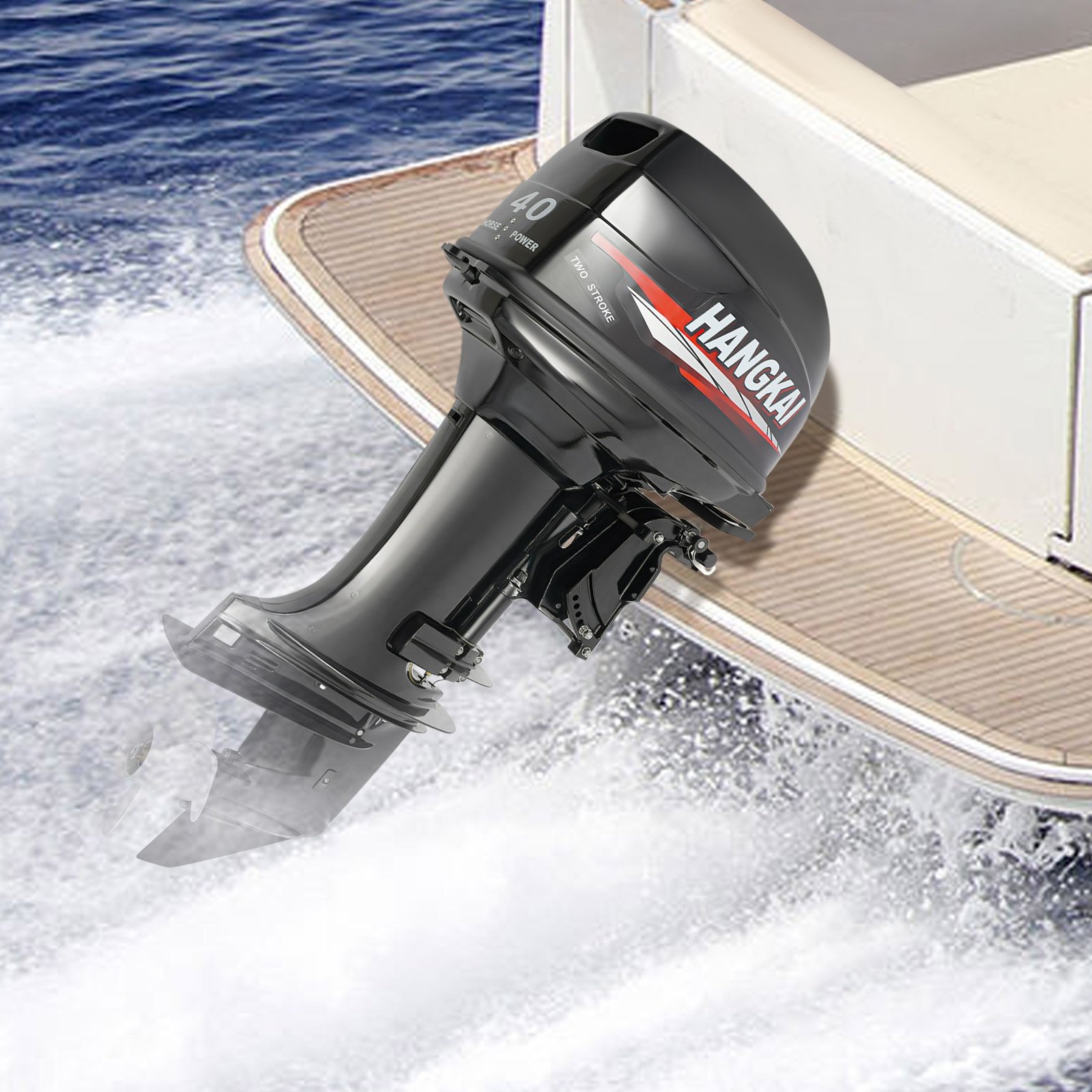 China 40HP 2 Stroke Outboard Motor Long Shaft Boat Motor 703CC Outboard Engine Motor Fuera De Borda