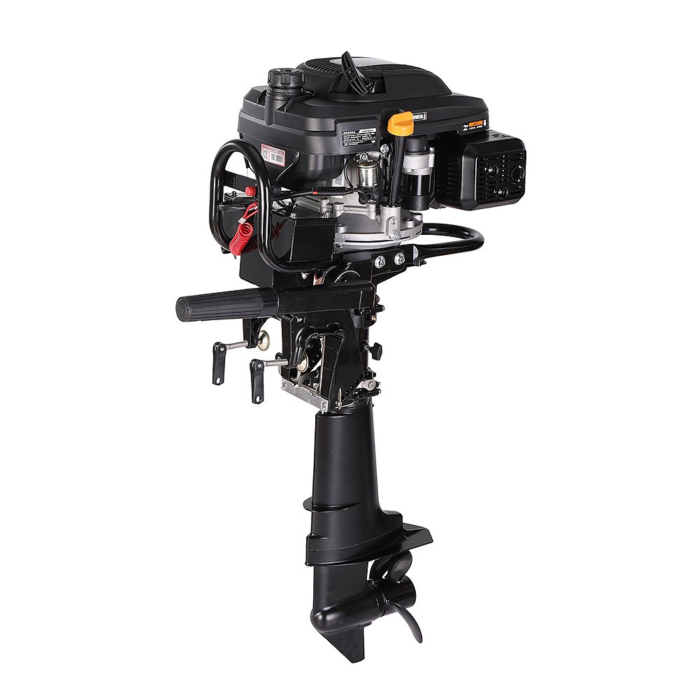 New Zonsen200e 4 Stroke Outboard Gasoline Engine With Luxury Handle Electric Start Water Cooled Gear Accessory