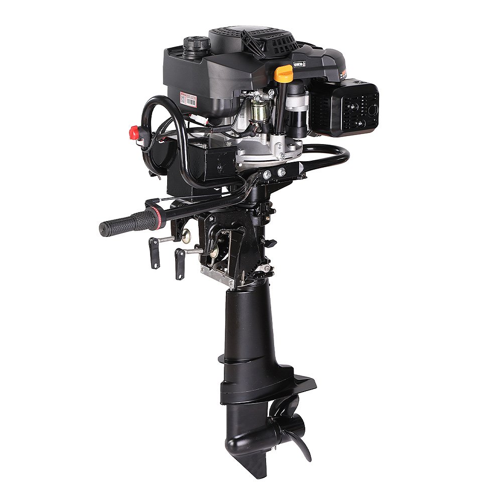 New Zonsen200e 4 Stroke Outboard Gasoline Engine With Luxury Handle Electric Start Water Cooled Gear Accessory