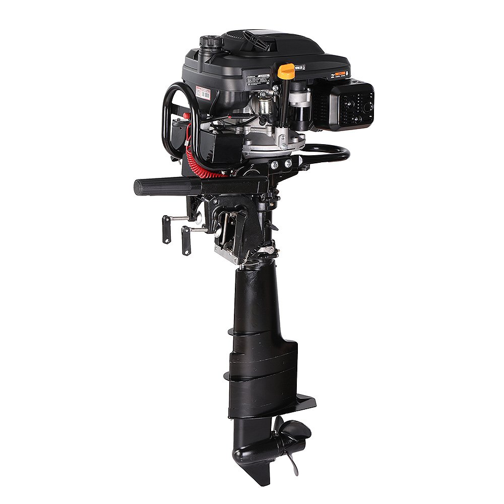 New Zonsen200e 4 Stroke Outboard Gasoline Engine With Luxury Handle Electric Start Water Cooled Gear Accessory