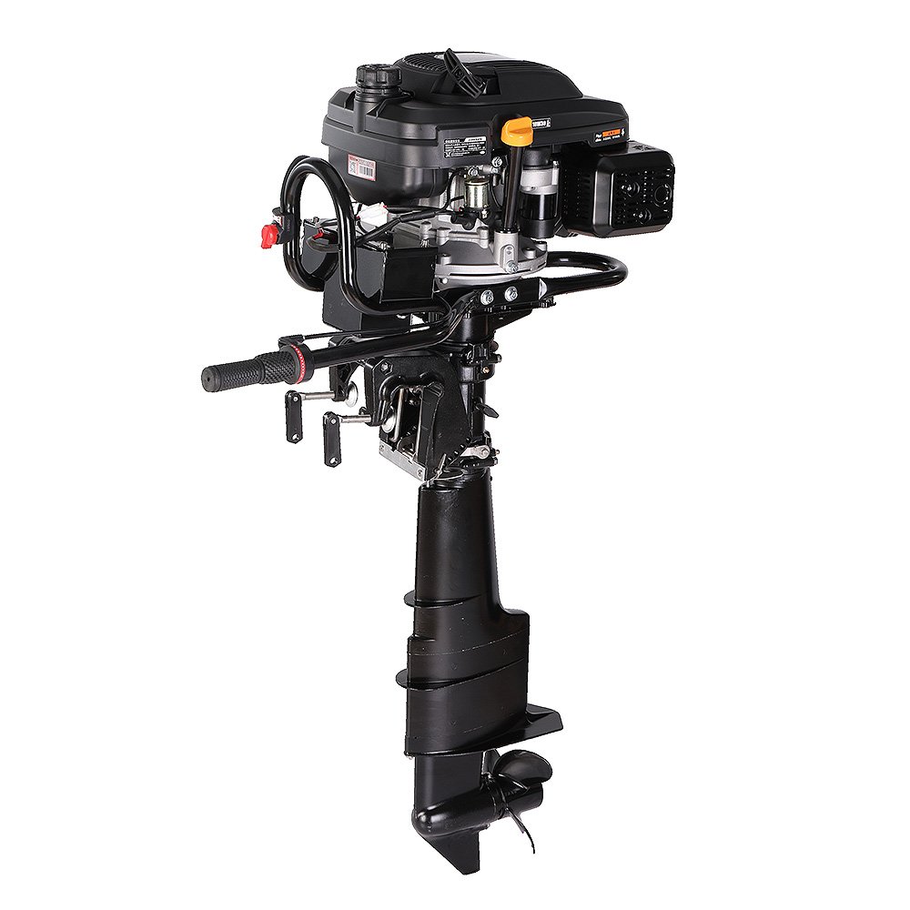 New Zonsen200e 4 Stroke Outboard Gasoline Engine With Luxury Handle Electric Start Water Cooled Gear Accessory