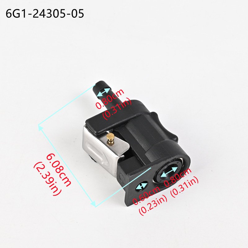 Fuel Hose Fittings 6G1-24305-05 Fuel Line Quick Connectors for Yamaha Outboard 15HP 40HP 2 Stroke 4 Stroke Boat Engine Parts