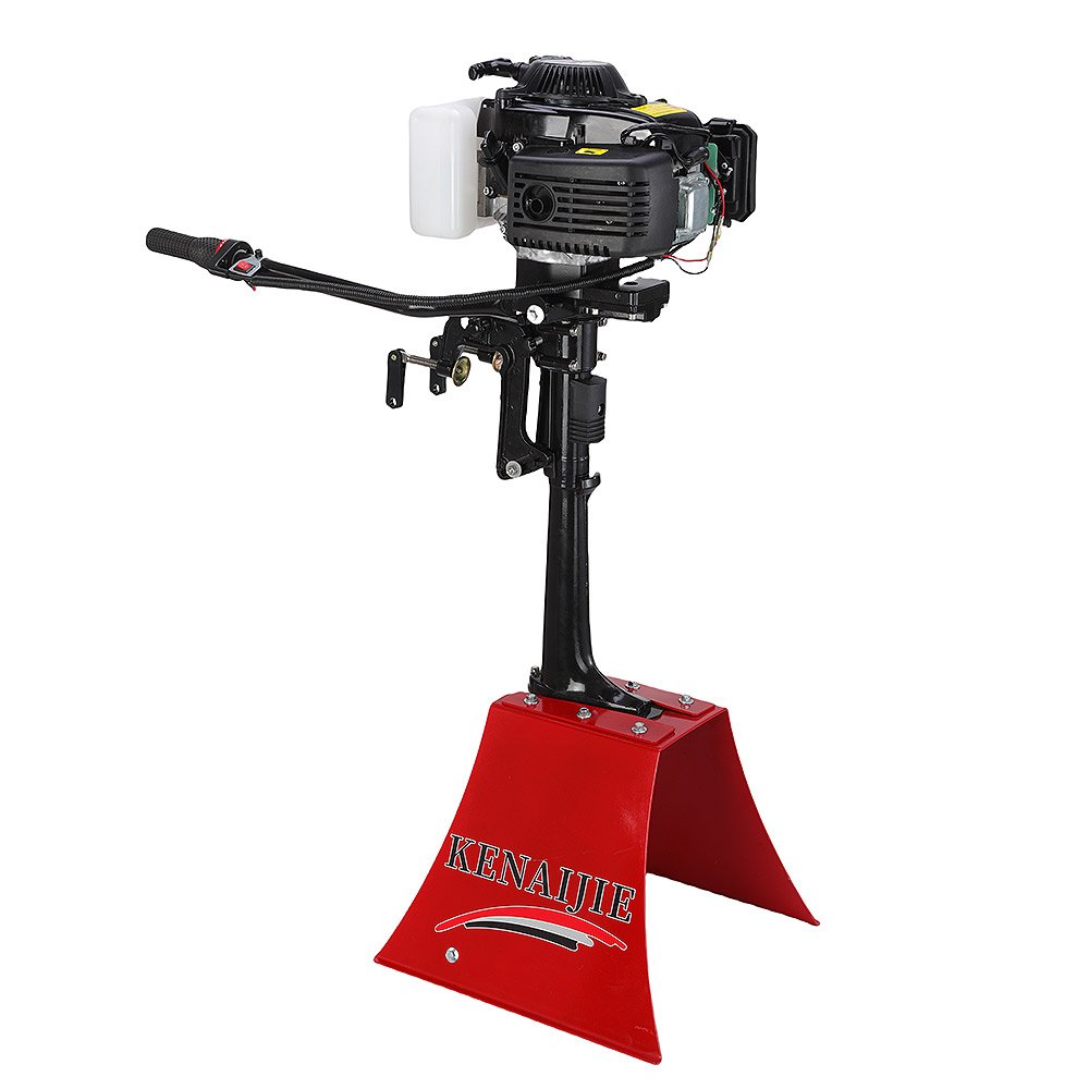 Hot Sale 4 Stroke Outboard Engine Boat Motors Single Cylinder Small Jet Drive Engine 55cc Gasoline Outboard Marine Fishing Motor