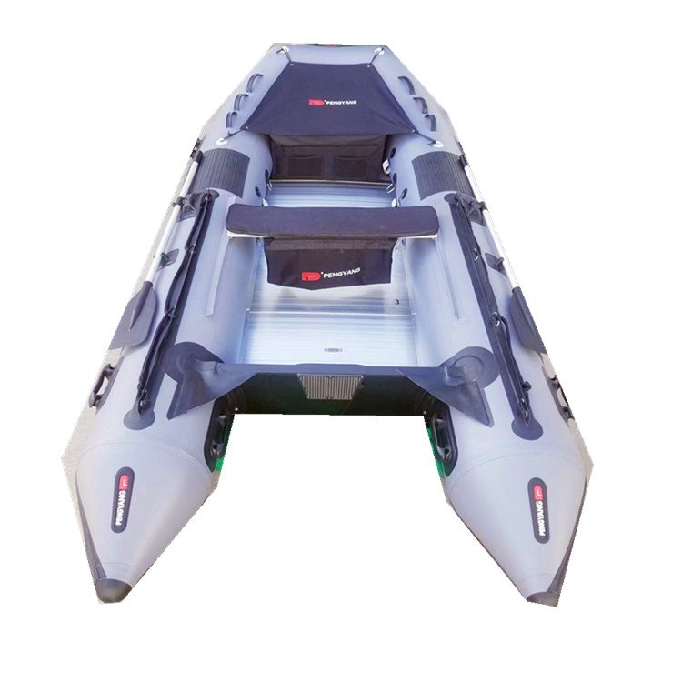 Wholesale 3.8 m Aluminum Floor 12.5 ft V Hull Inflatable Sport Yacht PVC Outboard Engine