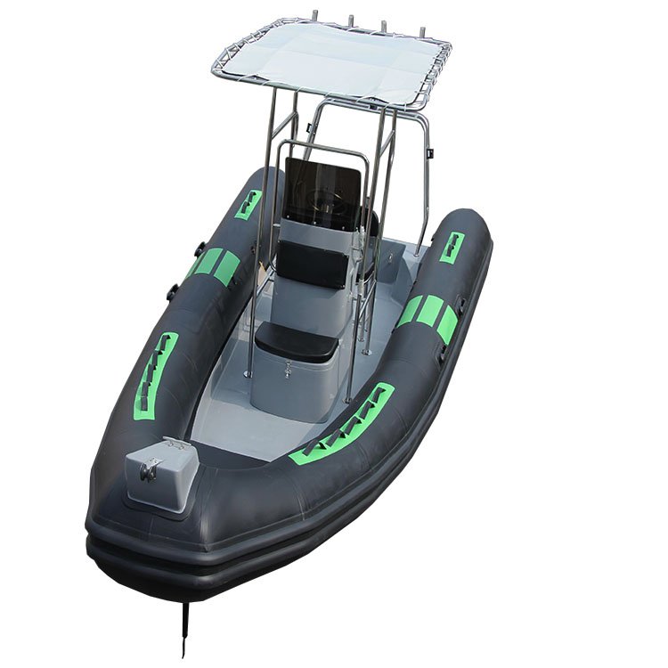 High-End Luxury 19ft Italy Sport Yacht RIB Hypalon Inflatable Rigid Hull Boat with Engine for Sale