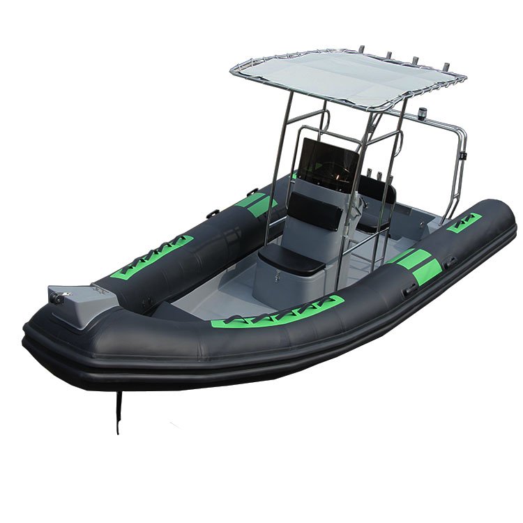 High-End Luxury 19ft Italy Sport Yacht RIB Hypalon Inflatable Rigid Hull Boat with Engine for Sale