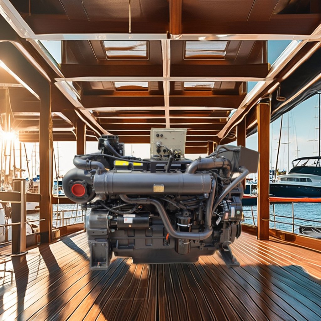 New D683ZLCA8B 8.3L 234.5kw/2330rpm Water-Cooled 6 Cylinder Boat Engine Electric Start for Marine and Home Use