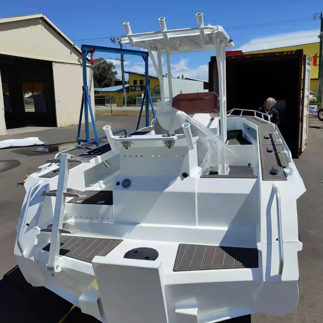Easycraft 6m/19ft High Performance Aluminum Alloy Yacht Boat for Sea Sports and Outboard Engine Fishing