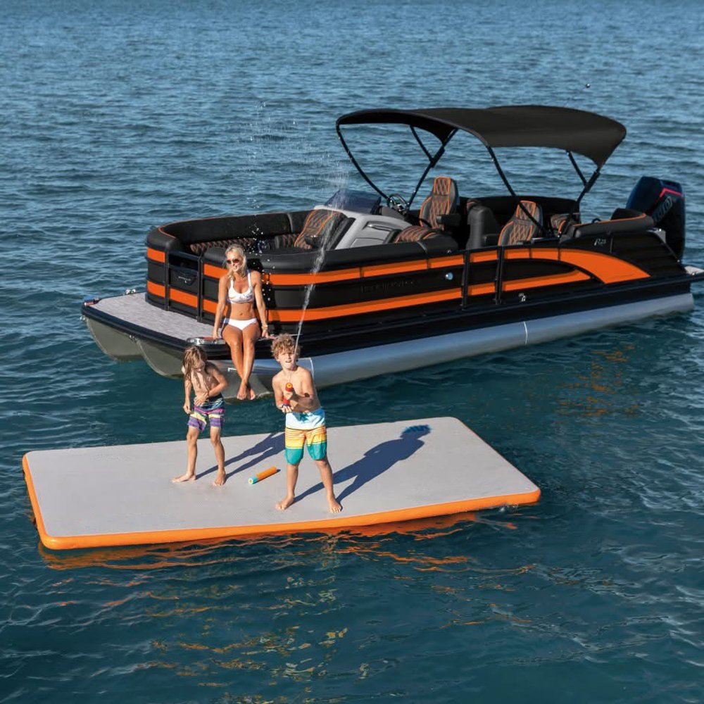 15-26ft Luxury Aluminum Yacht Catamaran Diving Pontoon Boat for Fishing Family Entertainment with Outboard Engine 19ft Length