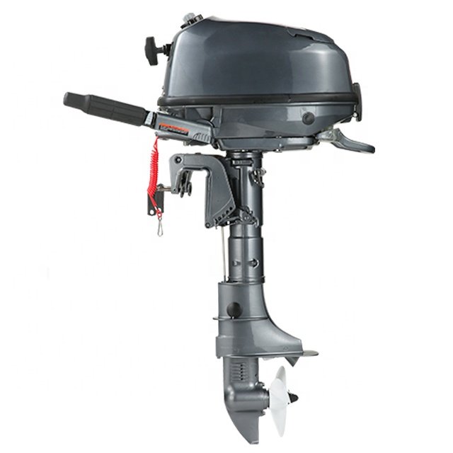 MSA CE Approved 4 Stroke 6HP Water Cooled Outboard Motor NEW Marine Engine Manual Electric Start Option Gasoline Boat Engine