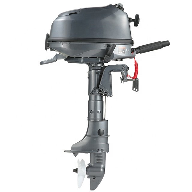 MSA CE Approved 4 Stroke 6HP Water Cooled Outboard Motor NEW Marine Engine Manual Electric Start Option Gasoline Boat Engine