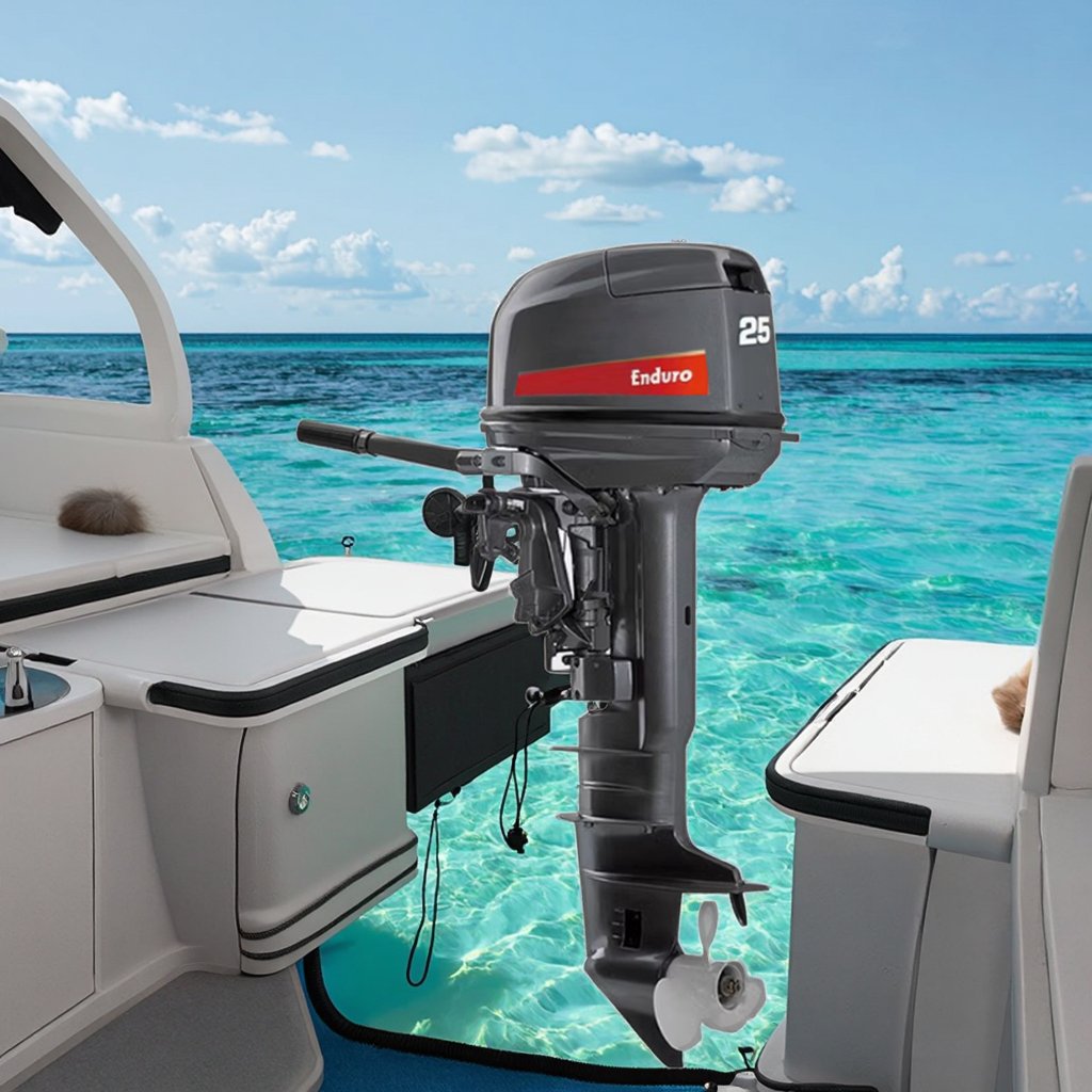 New 25HP 2 Stroke Outboard Gasoline Boat Engine High Performance with Excellent Condition
