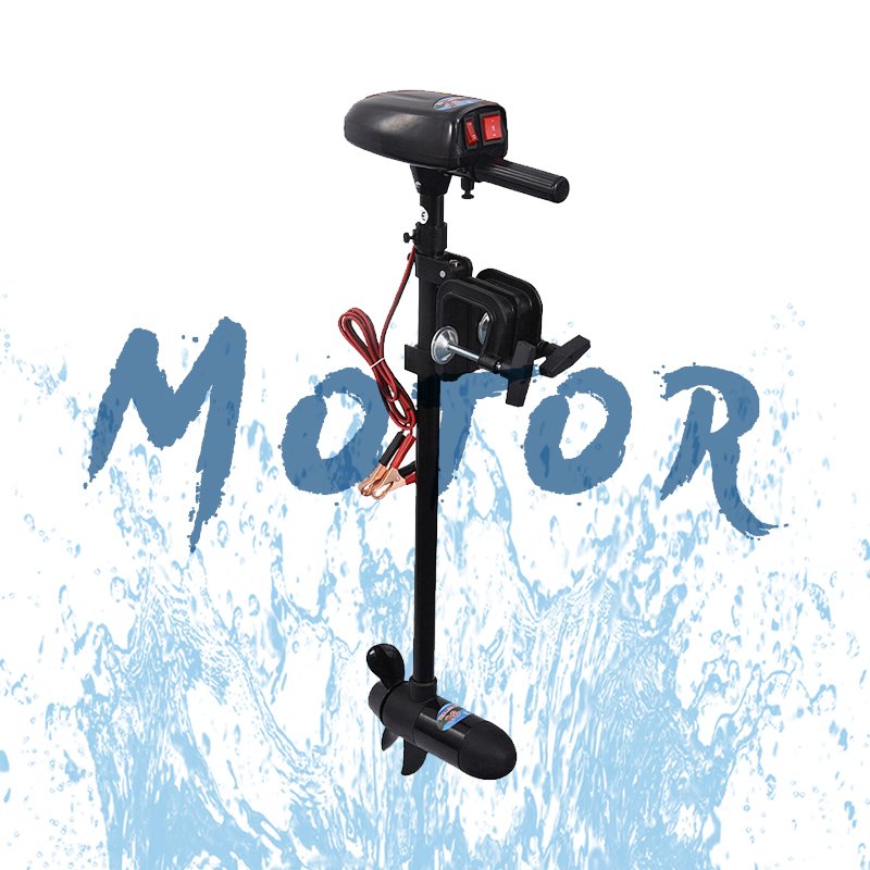 18lbs Thrust 12v Electric Thrust Trolling Motor Engine With Transom Mount for Inflatable Boat Kayak Speed Boat