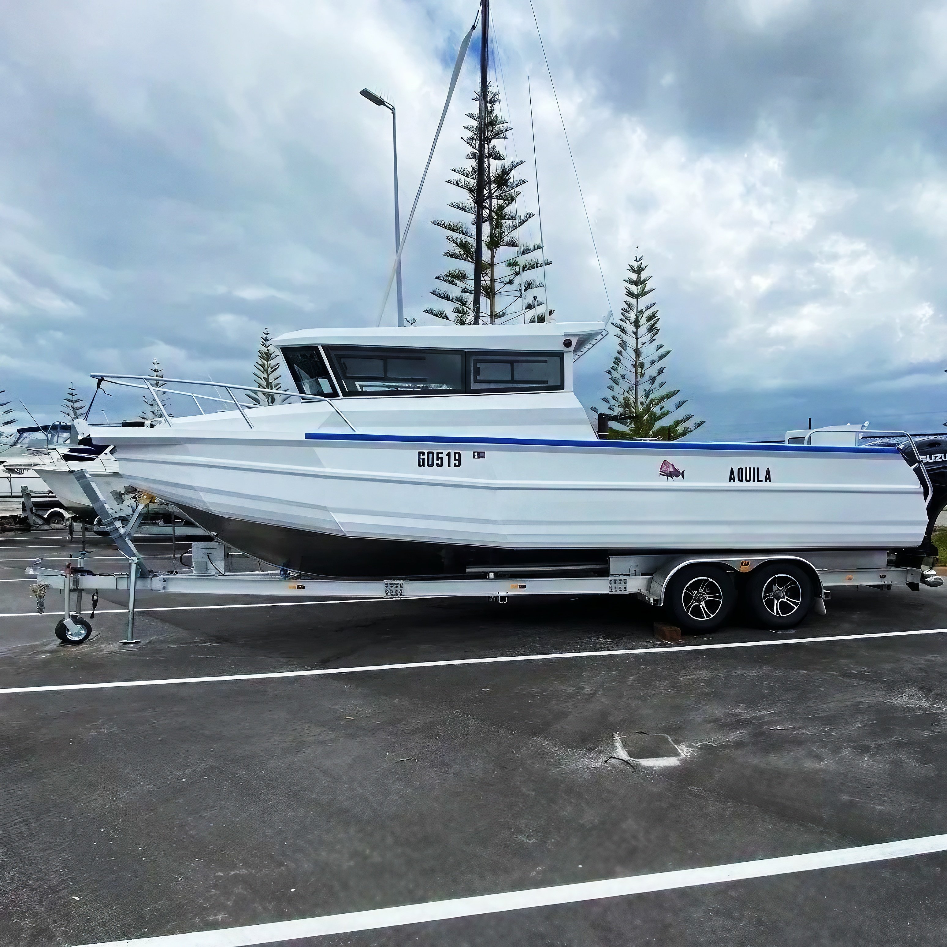 Gospel Luxury 30ft Aluminium Plate Sport Yacht 9m Cabin Fishing Boat for Sale