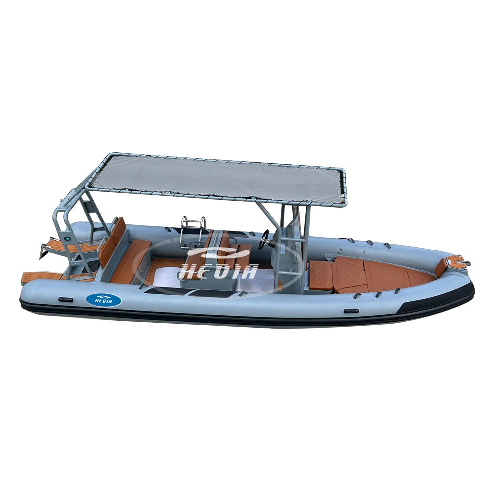 CE China 23ft Patrol DL700 Inflatable Rib Boats With Engine Rib Inflatable Boat Hypalon Deep V Boat