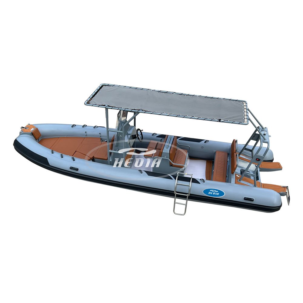 CE China 23ft Patrol DL700 Inflatable Rib Boats With Engine Rib Inflatable Boat Hypalon Deep V Boat