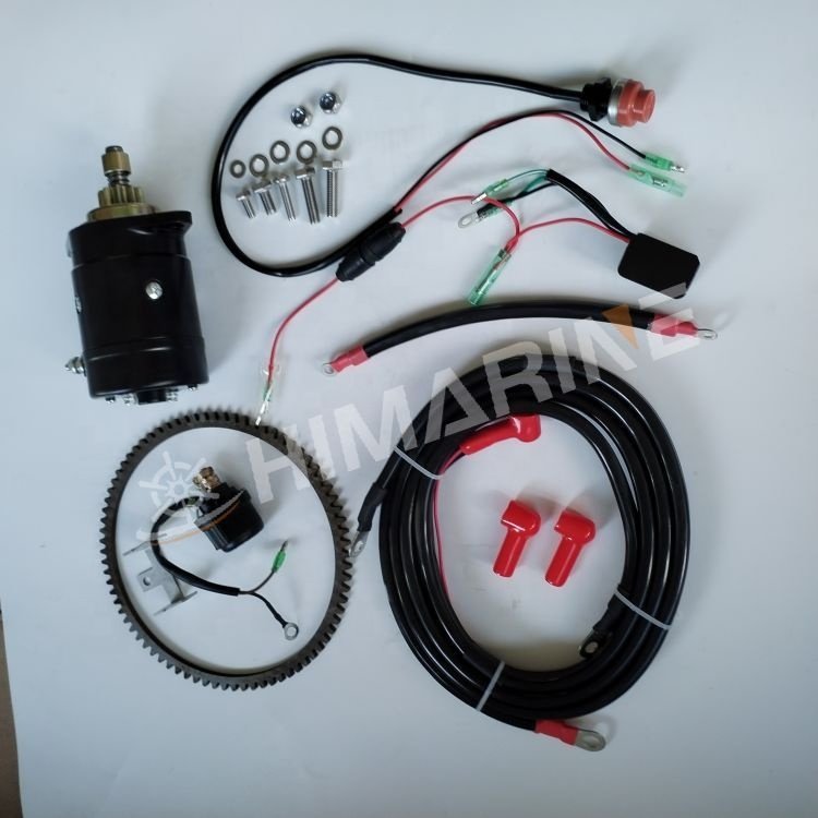 Electric Start Kit for 25HP 30HP Tohatsu Outboard Motor Boat Engine Electric Start Conversion Kit