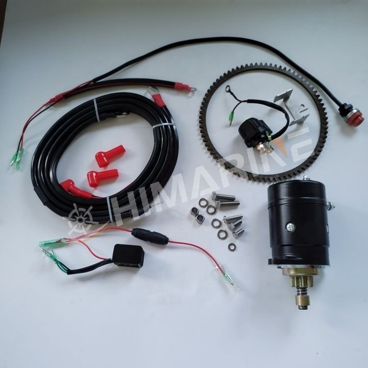 Electric Start Kit for 25HP 30HP Tohatsu Outboard Motor Boat Engine Electric Start Conversion Kit
