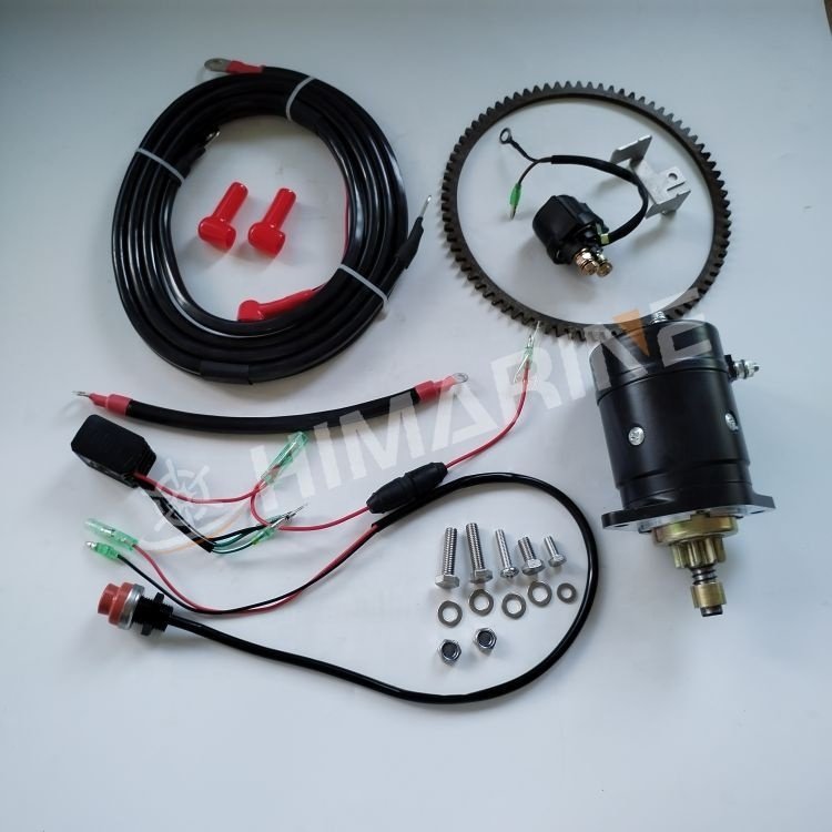 Electric Start Kit for 25HP 30HP Tohatsu Outboard Motor Boat Engine Electric Start Conversion Kit