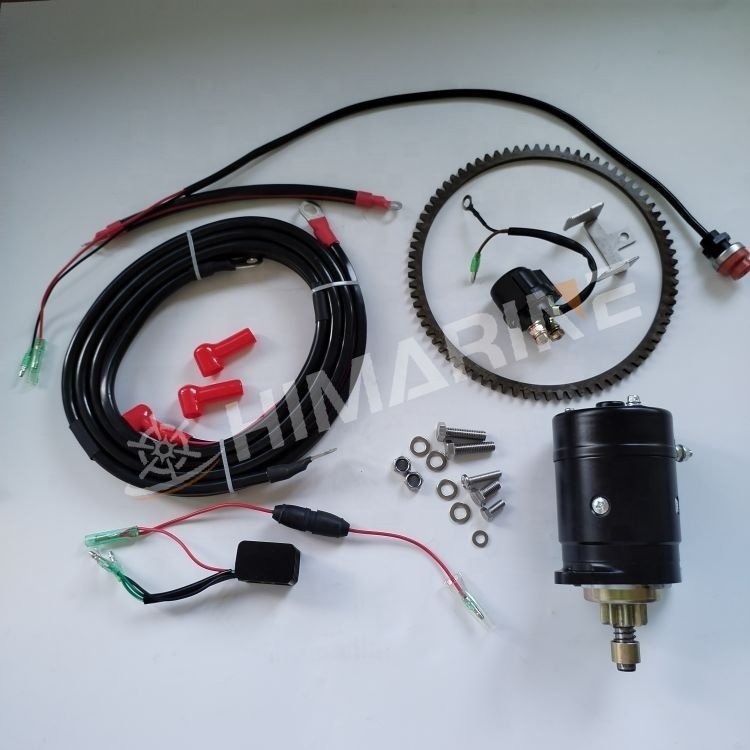 Electric Start Kit for 25HP 30HP Tohatsu Outboard Motor Boat Engine Electric Start Conversion Kit