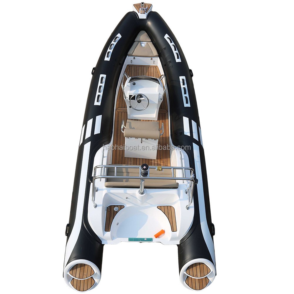 Luxury 19ft RIB580B Sport Yacht 6m Inflatable Fishing RIB Boat Outboard Featuring Carbon Fiber Aluminum Fiberglass PVC EVA Hull