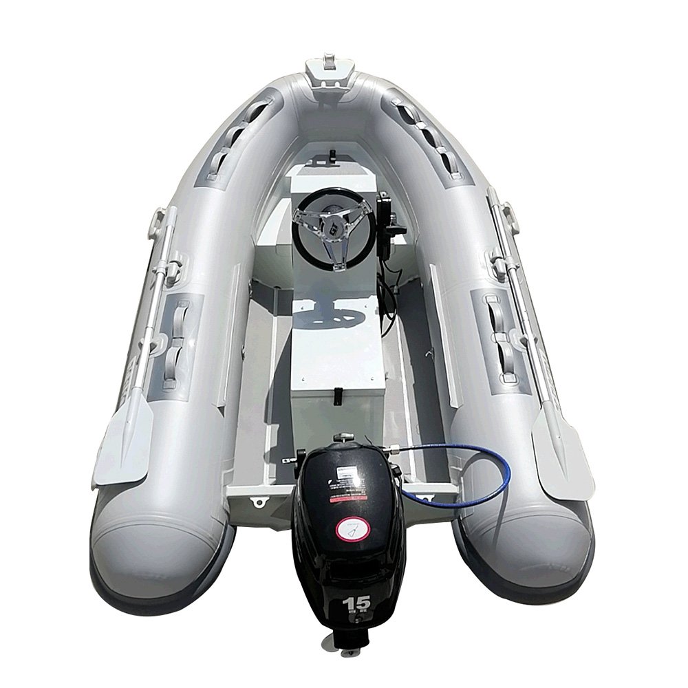 10 Feet Aluminum Semi-rigid Inflatable Boat Rib 300 With 15HP Outboard Engine