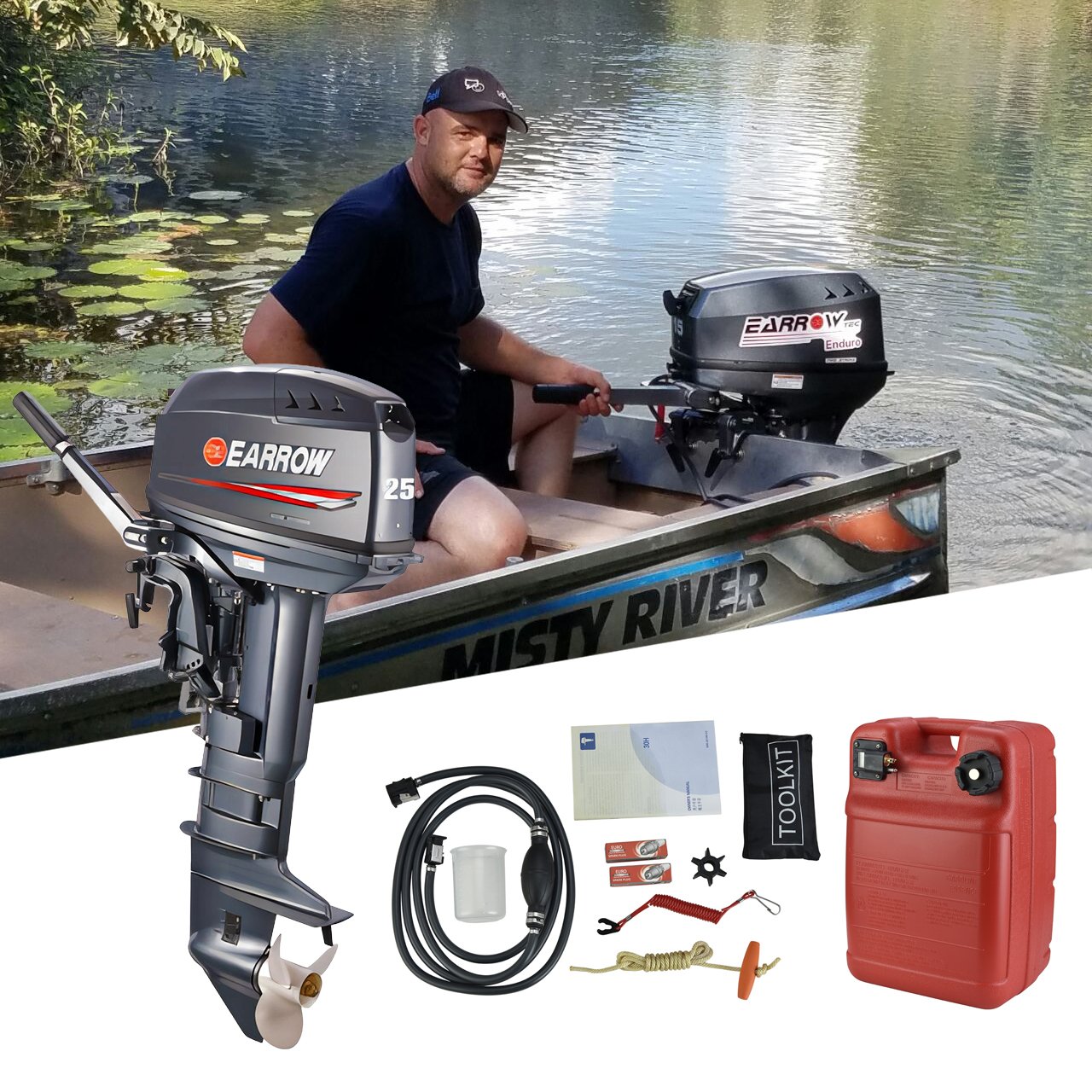 Professional Boat Outboard Engine 3HP 3.5HP 5HP 9.9HP 15HP 18HP 30HP 40HP 2 Stroke Outboard Motor