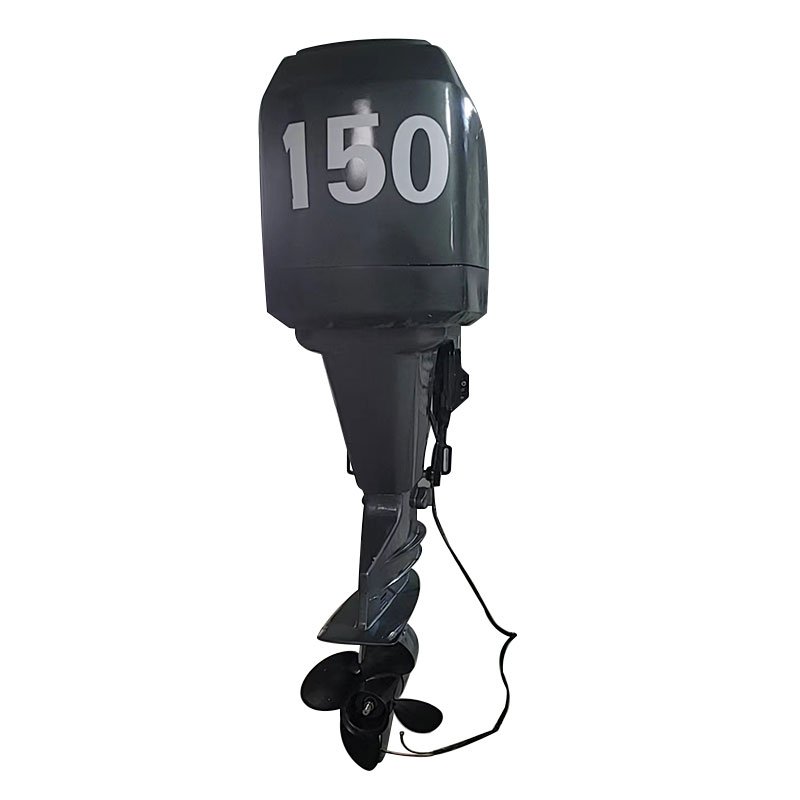 High Quality 4 Stroke 4 Cylinder 150HP Diesel Outboard Engine Water Cooled Electric Start New for Official Boat