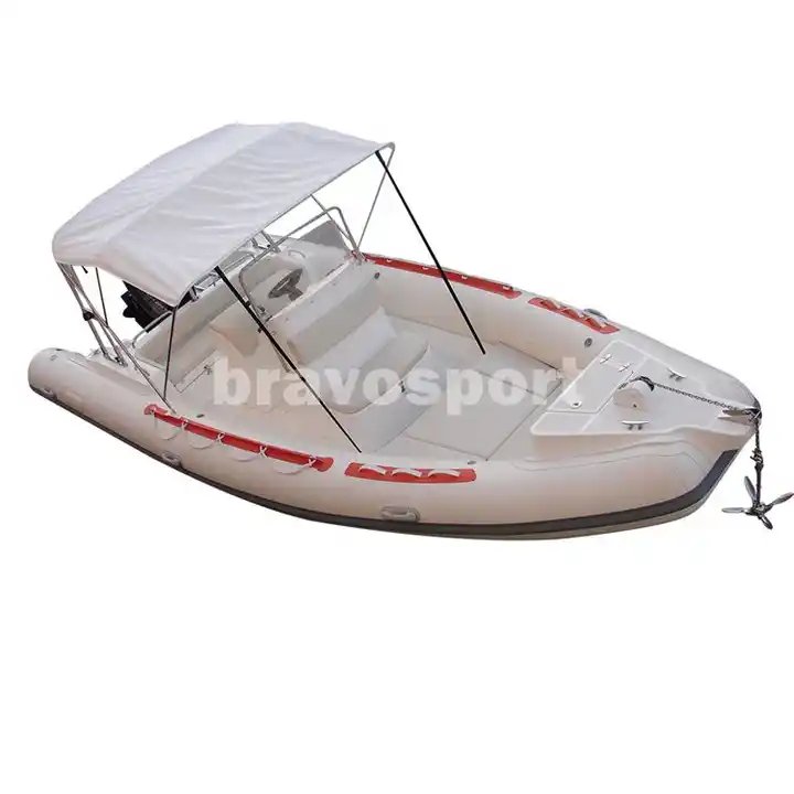CE 22ft RIB 680 Orca Hypalon Pvc Rigid Zodiac Boat Inflatable Boat Fiber Trip Boat with Outboard Engine